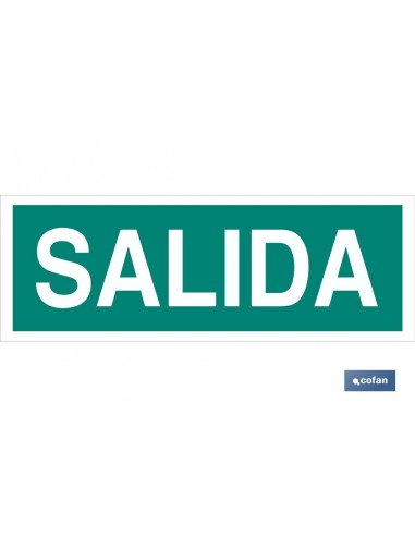 SEÑAL LUMINISCENTE 400X100MM.