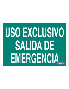 SEÑAL LUMINISCENTE 297X210MM.