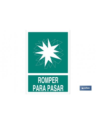 SEÑAL LUMINISCENTE 297X210MM.