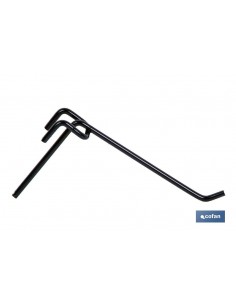 GANCHO SENCILLO AZUL 12 CMS