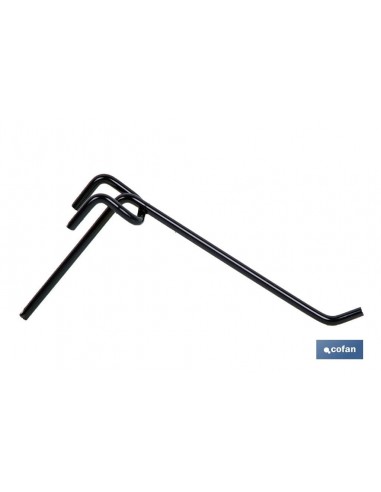 GANCHO SENCILLO AZUL 12 CMS