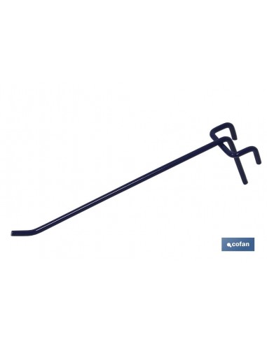 GANCHOS AZUL BLISTER VARILLA SIMPLE 22CM