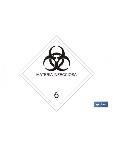 SEÑAL ADHESIVA MAT. PELIGROSAS 100X100