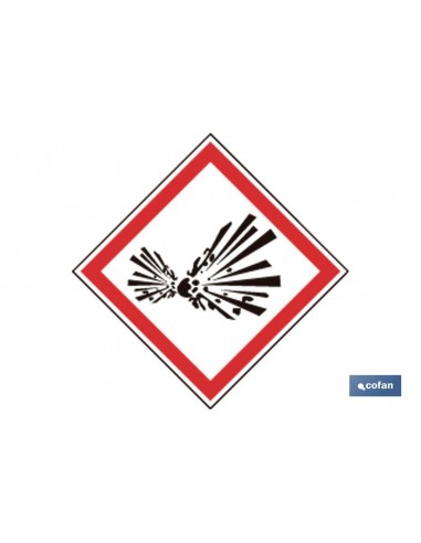 SEÑAL ADHESIVA MAT. PELIGROSAS 100X100