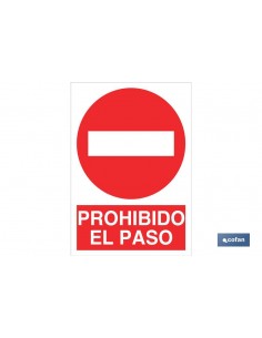 SEÑAL POLIESTIRENO 210X148MM.