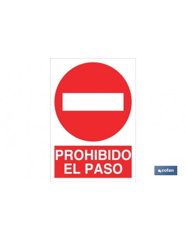 SEÑAL POLIESTIRENO 210X148MM.