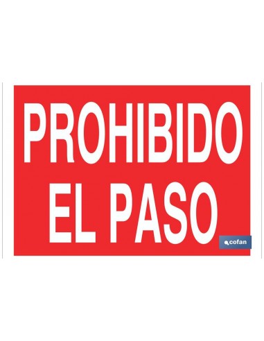 SEÑAL  POLIESTIRENO 297X210MM