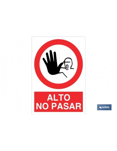 SEÑAL POLIESTIRENO 210X148MM.