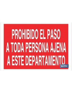 SEÑAL POLIESTIRENO 297X210MM