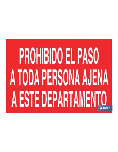 SEÑAL POLIESTIRENO 420X297MM