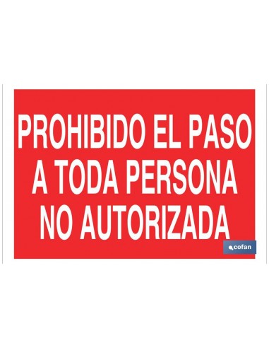 SEÑAL POLIESTIRENO 297X210MM