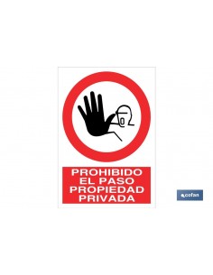 SEÑAL POLIESTIRENO 210X148MM
