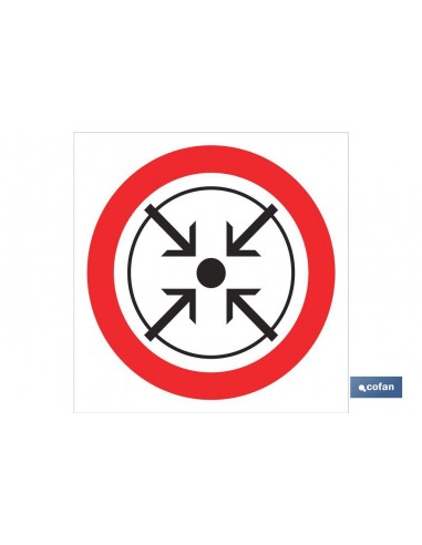 SEÑAL POLIESTIRENO 148X148MM