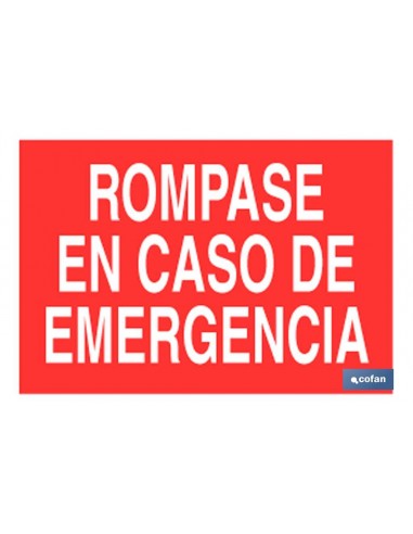 SEÑAL LUMINISCENTE 297X210MM.