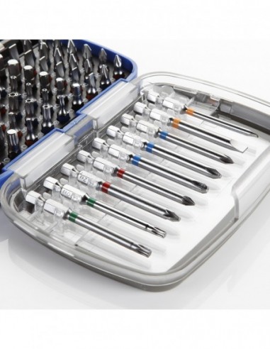 JUEGO 71 PZAS DE  PUNTAS DE 1/4" EN...