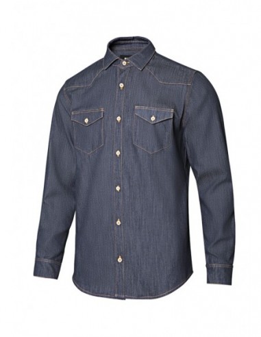 405006S / CAMISA DENIM ML HOMBRE