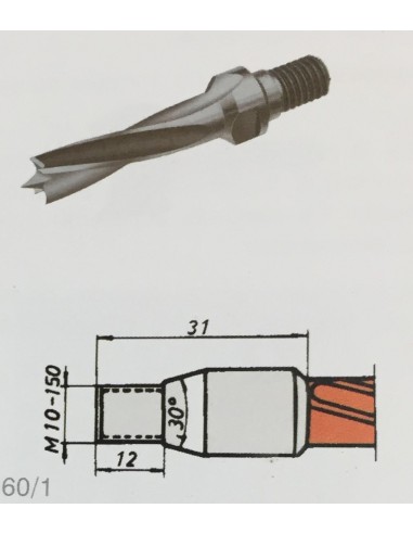 BROCA TALADRO MULTIPLE 14X50 DERECHAS...