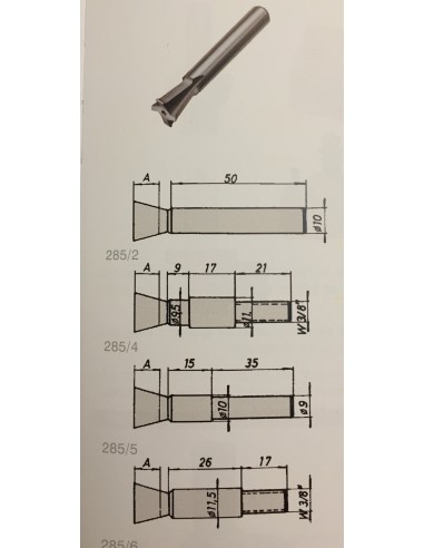 FRESA LAZOS 2 CORTES MD MANGO 20MM