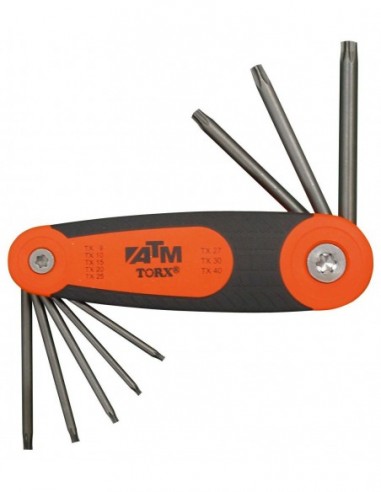 Juego de 8 llaves Torx en soporte...