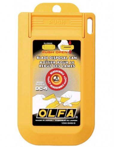 Contenedor para cuchillas usadas con...