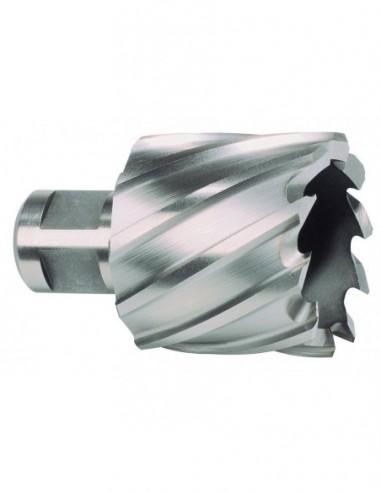 Broca hueca HSS con vástago Weldon y...