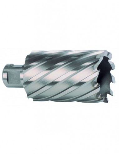 Broca hueca HSS con vástago Weldon y...