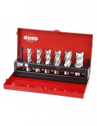 Juego de brocas huecas HSS vástago...