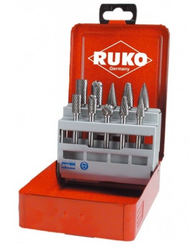 Juego de 10 fresas de metal duro con...