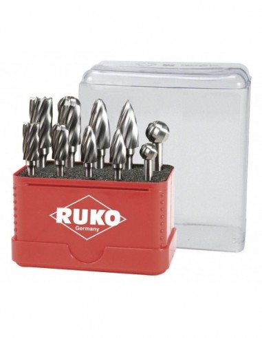 Juego fresas de Metal Duro TiCN para...