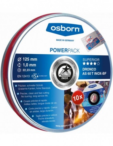 Pack de discos de corte AS 60 T INOX...