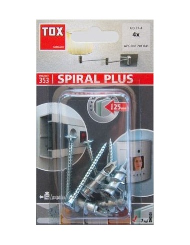 Taco para cartón-yeso GD SPIRAL PLUS