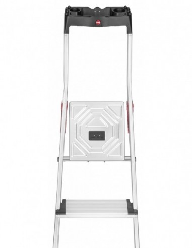 Escalera de tijera de aluminio con...