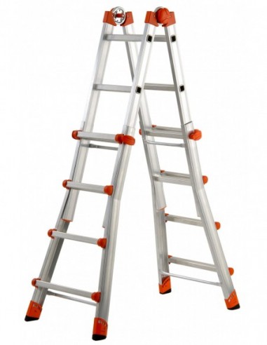 Escalera telescópica multifunción de...