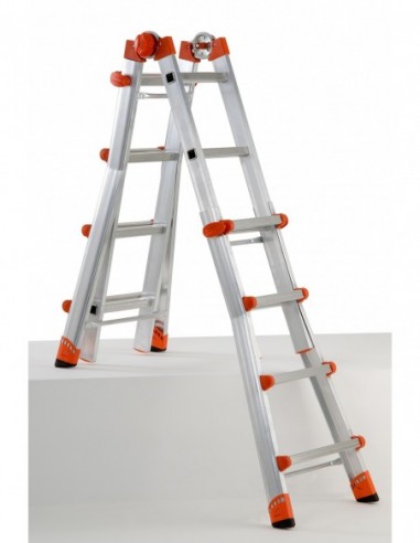 Escalera telescópica multifunción de...