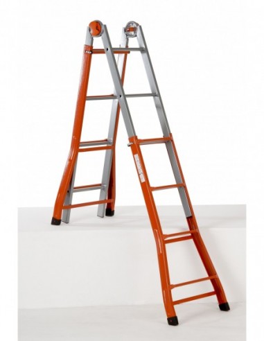 Escalera telescópica multifunción de...