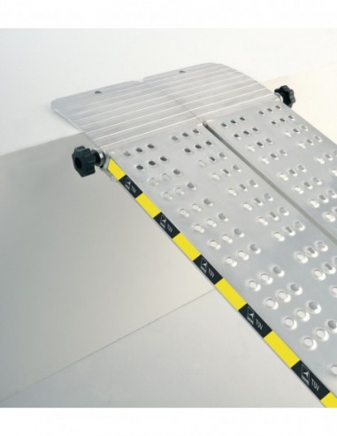 Rampa de carga de aluminio plegable