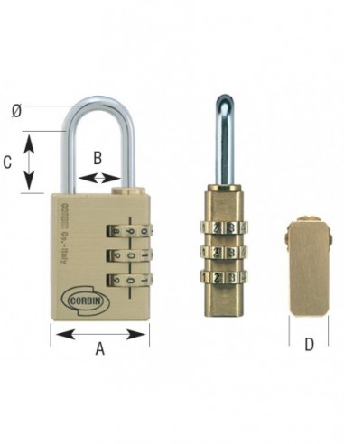 Candado de combinación Kombo