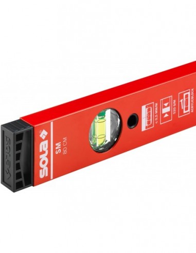 Nivel de burbuja de aluminio SM Red