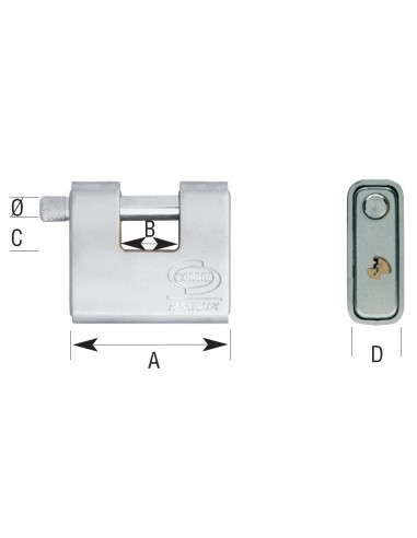 Candado blindado - Llaves iguales
