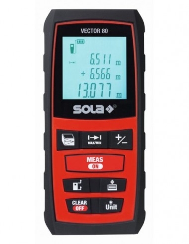 Medidor láser con alcance hasta 80 m...