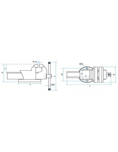 Tornillo de banco mini CASTILLO
