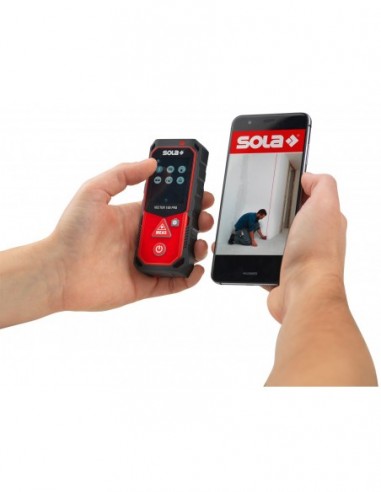 Medidor láser con alcance hasta 100 m...