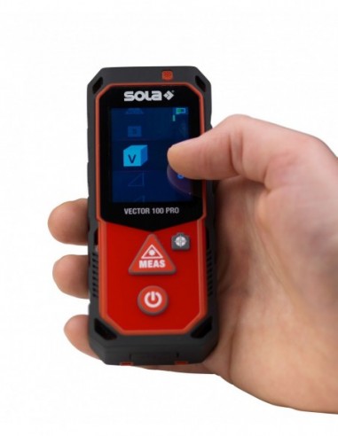 Medidor láser con alcance hasta 100 m...