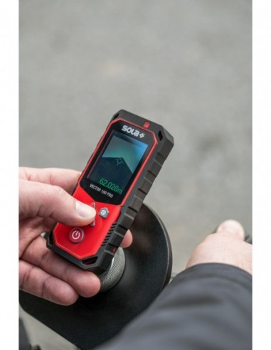 Medidor láser con alcance hasta 100 m...