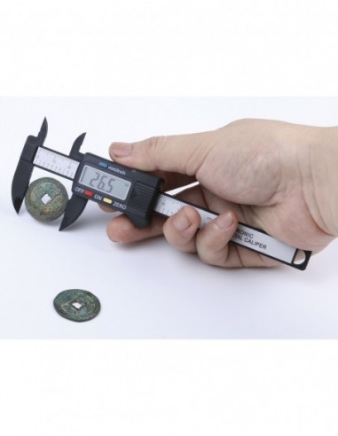 Calibre pie de rey digital de fibra...