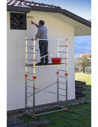 Andamio de aluminio combinado con...