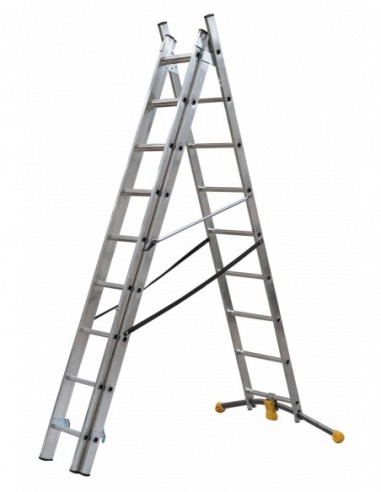 Escalera combinada de 3 tramos con...