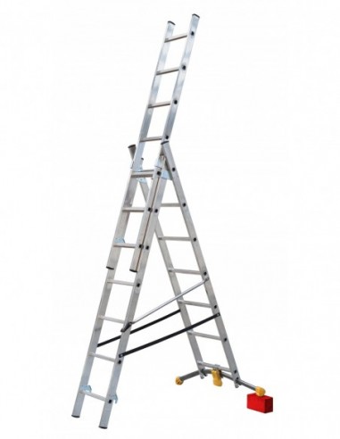 Escalera combinada de 3 tramos con...