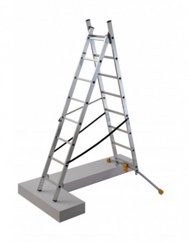 Escalera combinada de 2 tramos con...