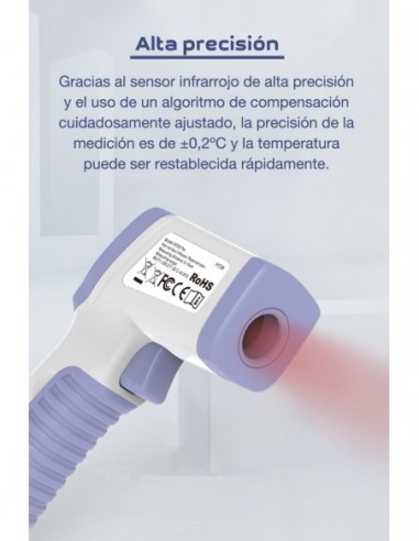 Termómetro infrarrojos para medir la...